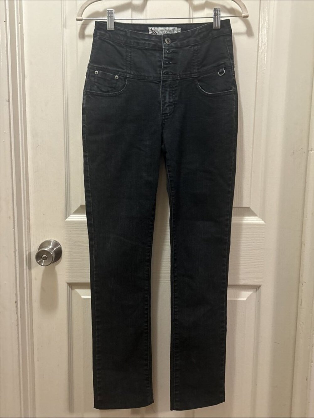 Chi Ole black denim jean Pants Women’s Size 7/28 Inseam 30 skinny